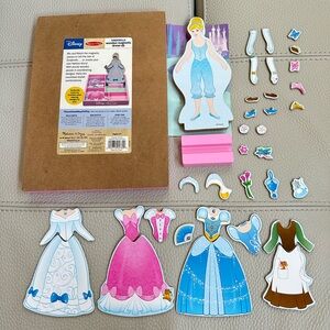 *SOLD* Melissa & Doug Disney Cinderella
 Magnetic Dress-Up Wooden Doll Pretend